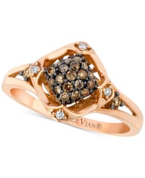 Le Vian Diamond Cluster Ring (1/4 Ct. T.w.) In 14k Rose Gold