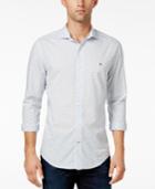Tommy Hilfiger Men's Classic Fit Long-sleeve Davis Dobby Check Shirt