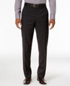 Sean John Men's Classic-fit Charcoal Plaid Suit Pants