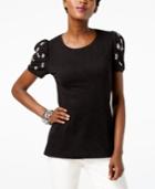 Inc International Concepts Cotton Embellished T-shirt, Created For Macy's