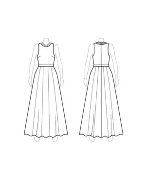 Customize: Switch To Closed Back - Fame And Partners Closed-back Pleated Maxi Dress