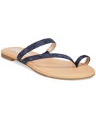 Inc International Concepts Women's Mistye Rhinestone Thong Flat Sandals, Only At Macy's Women's Shoes
