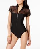 Magicsuit Kylie Zip-front High-neck Tummy-control One-piece Swimsuit Women's Swimsuit