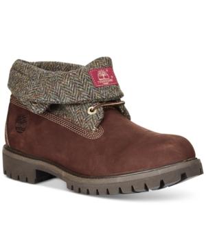 Timberland Men's Rolltop Plaid Wheat Boots Men's Shoes