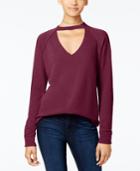 Self E Juniors' Choker Sweatshirt