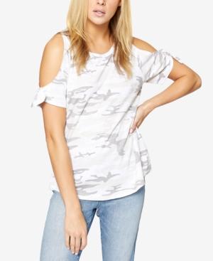 Sanctuary Lou-lou Cotton Tie-sleeve T-shirt