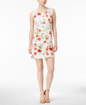 Kensie Wild Poppies Floral-print Shift Dress