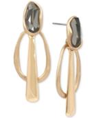 Robert Lee Morris Soho Gold-tone Stone Geometric Drop Earrings