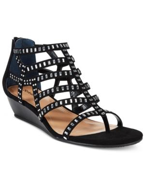 Style & Co Bradey Gladiator Wedge Sandals, Only At Macy's Women's Shoes