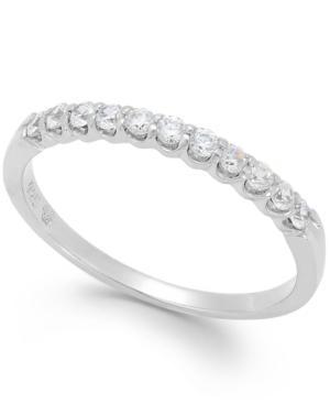 Diamond Scalloped Band In 14k White Gold (1/4 Ct. T.w.)