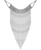 Guess Silver-tone Crystal Rhinestone Fringe Statement Necklace, 12 + 2 Extender
