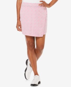 Pga Tour Mosaic Printed Asymmetrical Knit Skort