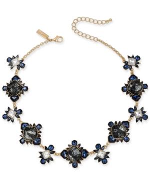 I.n.c Gold-tone Stone & Lace Collar Necklace, 16 + 3 Extender, Created For Macy's