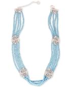 Apatite Beaded Choker Necklace (120-1/2 Ct. T.w.) In Sterling Silver