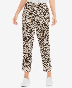 Vince Camuto Animal-print Pull-on Pants