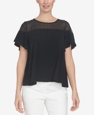 Cece Clip-dot Illusion Top