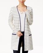 Maison Jules Striped Duster Cardigan, Only At Macy's