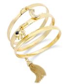 Inc International Concepts Gold-tone Charm Bangle Bracelet Trio, Only At Macy's