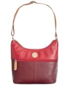 Giani Bernini Nappa Leather Bucket Colorblock Hobo, Created For Macy's