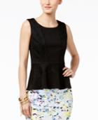 Thalia Sodi Lace-trim Peplum Top, Created For Macy's