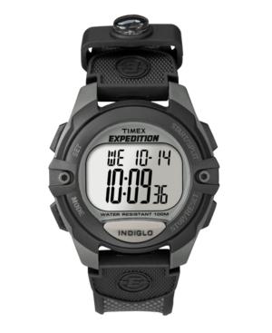 Timex Watch, Men's Digital Expedition Charcoal Canvas Strap T40941um