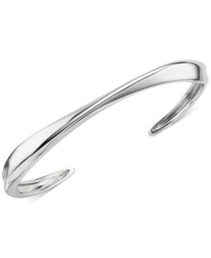 Nambe Narrow Twist Cuff Bracelet In Sterling Silver, Only At Macy's