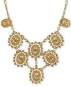 2028 Gold-tone Filigree Statement Necklace, A Macy's Exclusive Style