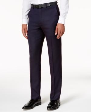 Sean John Men's Slim-fit Purple Birdseye Pants