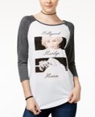 Marilyn Monroe Juniors' Graphic Baseball T-shirt