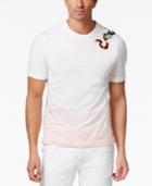 Sean John Men's Ombre Embroidered Snake Cotton T-shirt
