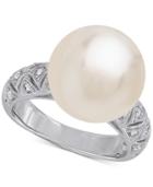Honora Style Cultured White Ming Pearl (13mm) Ring In Sterling Silver