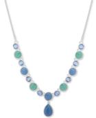 Nine West Colored Stone 16 Lariat Necklace