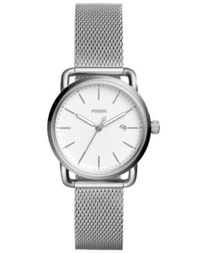 Fossil Women's Commuter Stainless Steel Mesh Bracelet Watch 34mm