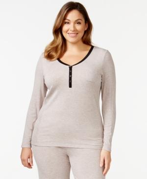 Dkny Plus Size Henley Top