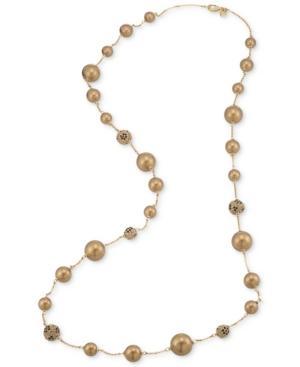 Carolee Necklace, Gold-tone Illusion Long Necklace