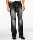 Inc International Concepts Men's Wagner Relaxed-fit Dark Blue Wash Jeans, Only At Macy's