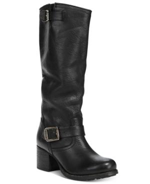 Frye Vera Slouch Block-heel Tall Boots Women's Shoes