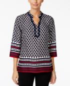 Charter Club Petite Printed Tunic, Only At Macy's