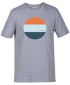 Hurley Men's Circle Block Premium Graphic-print Logo Cotton T-shirt