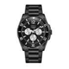 Men's Esq0240 Multi-function Black Ip Stainless Steel Bracelet Watch, Black Dial