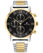 Tommy Hilfiger Men's Two-tone Stainless Steel Bracelet Watch 44mm, Created For Macy's