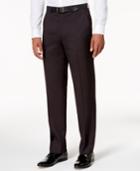 Sean John Men's Classic-fit Burgundy Tic Stretch Pants