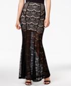 Guess Lace Trumpet Maxi Skirt