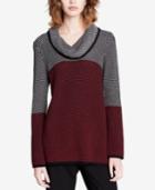 Calvin Klein Two-tone Cowl-neck Sweater