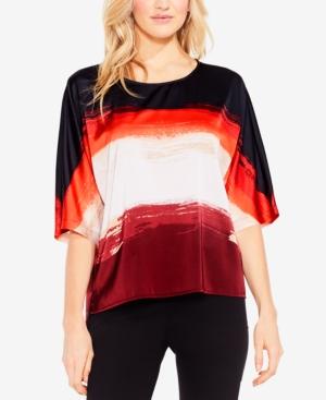 Vince Camuto Printed Dolman-sleeve Top