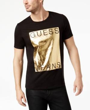 Guess Men's Metallic-print Logo T-shirt