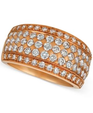 Le Vian Diamond Pave Wide Multi-row Ring (1-1/2 Ct. T.w.) In 14k Rose Gold