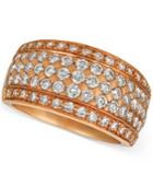 Le Vian Diamond Pave Wide Multi-row Ring (1-1/2 Ct. T.w.) In 14k Rose Gold