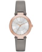 Dkny Women's Stanhope Gray Leather Strap Watch 36mm Ny2296