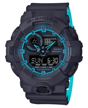 G-shock Men's Analog-digital Blue Resin Strap Watch 54mm